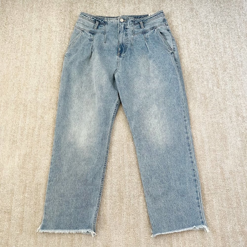 Free People We The Free High Rise Mom Jeans 31 Blue